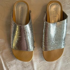 Fun Opening Ceremony clogs. Worn once.